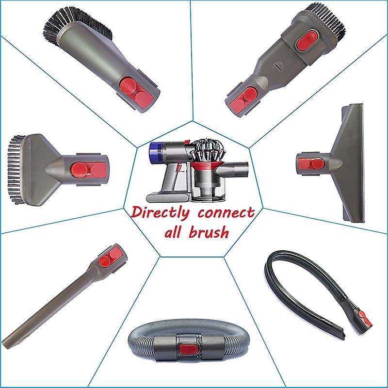 For Dyson V11 V10 V8 V7 Plus Flexible Extension Hose Dust Brush