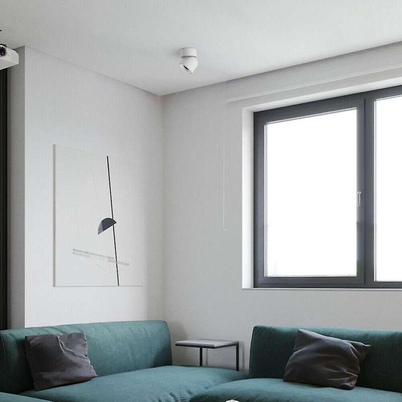 1pcs Led 360 Ceiling Spot Light Wall Rotation Spot Lighting 7w,black