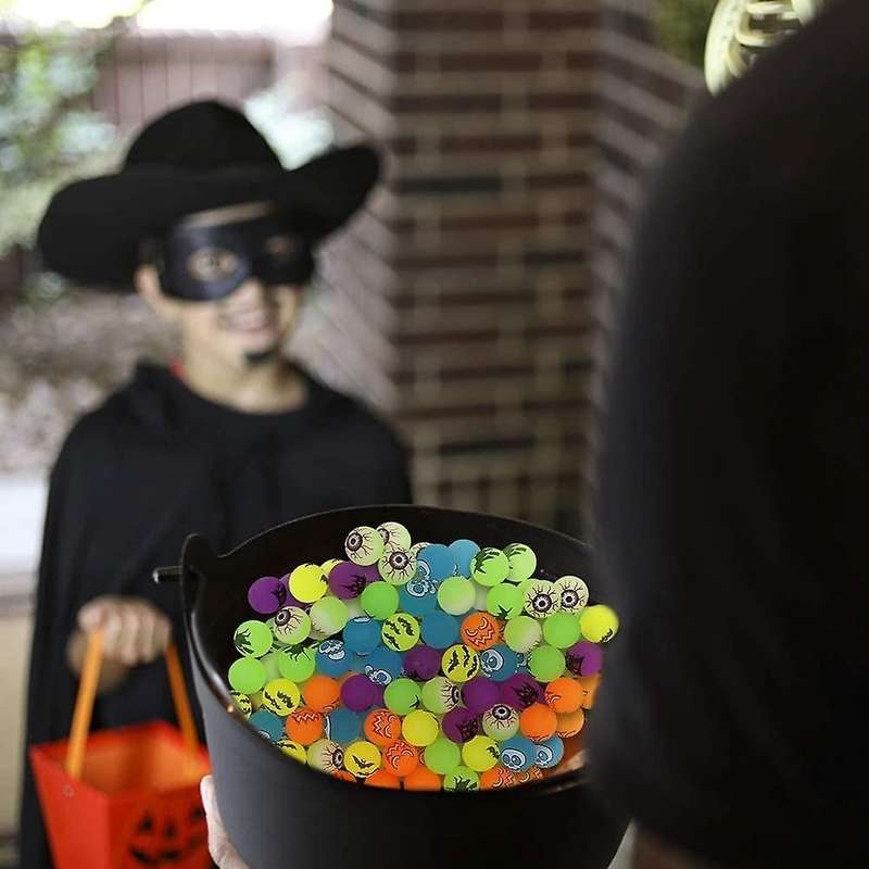 72 Pcs Bouncy Balls, Trick Or Treating Goodie Toys for Boys and Girls