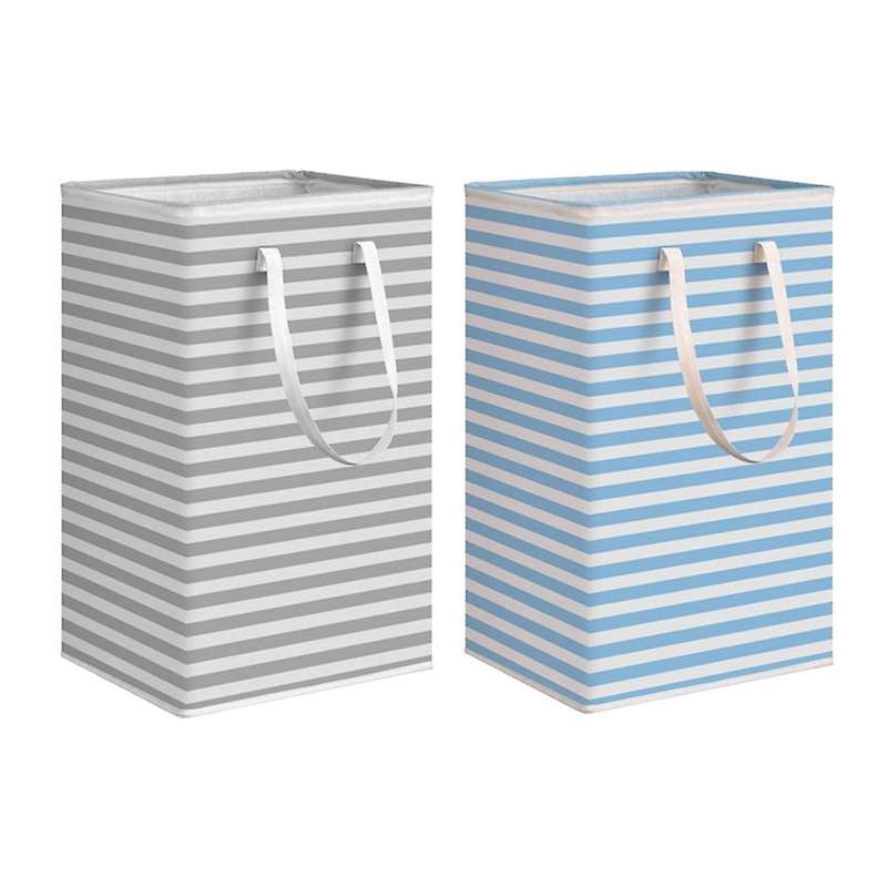 2 Pcs Laundry Baskets, Freestanding Laundry Hamper-b