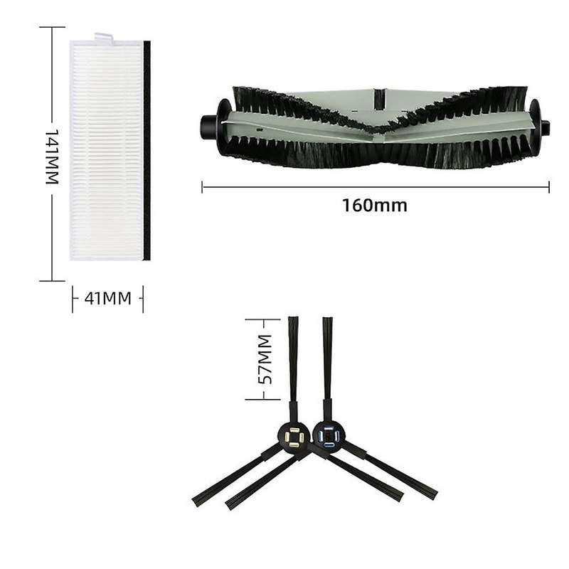 For Ilife Main Side Brush Hepa Filter Replacement Parts