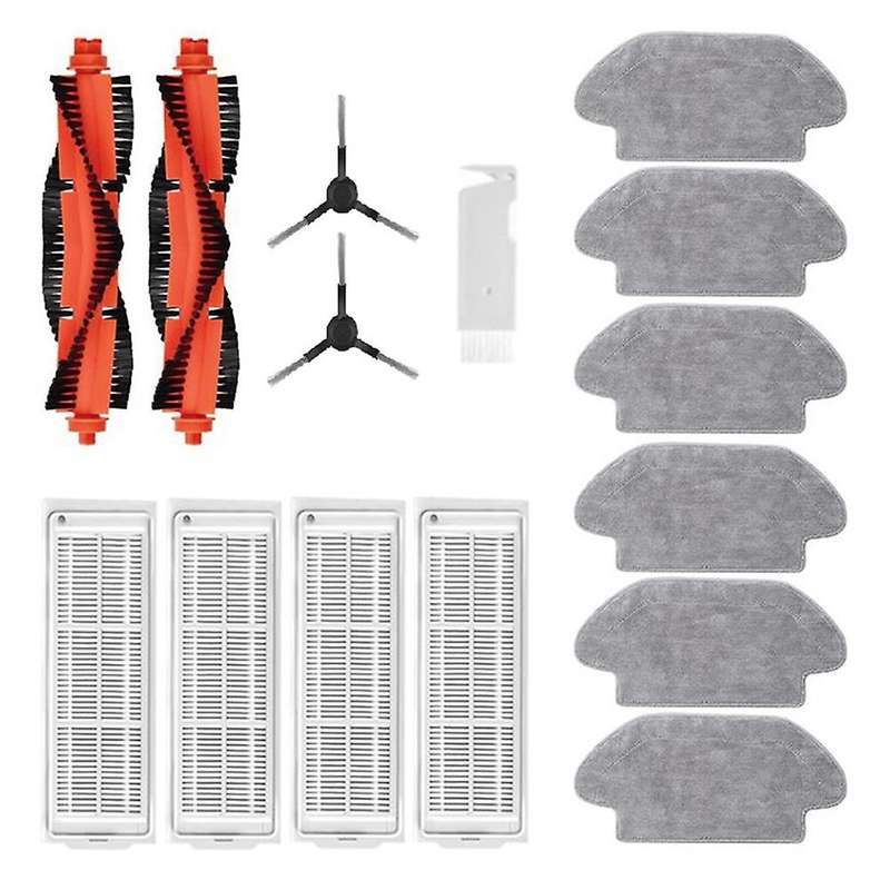 15pc for Xiaomi Mijia Stytj02ym Main Side Brush Hepa Filter Mop Cloth