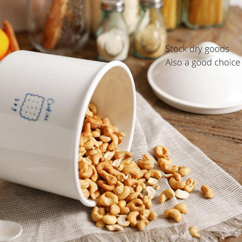 2.8l Kitchen Food Jar with Lid Sealed Snack Cookie Biscuit Candy Jar