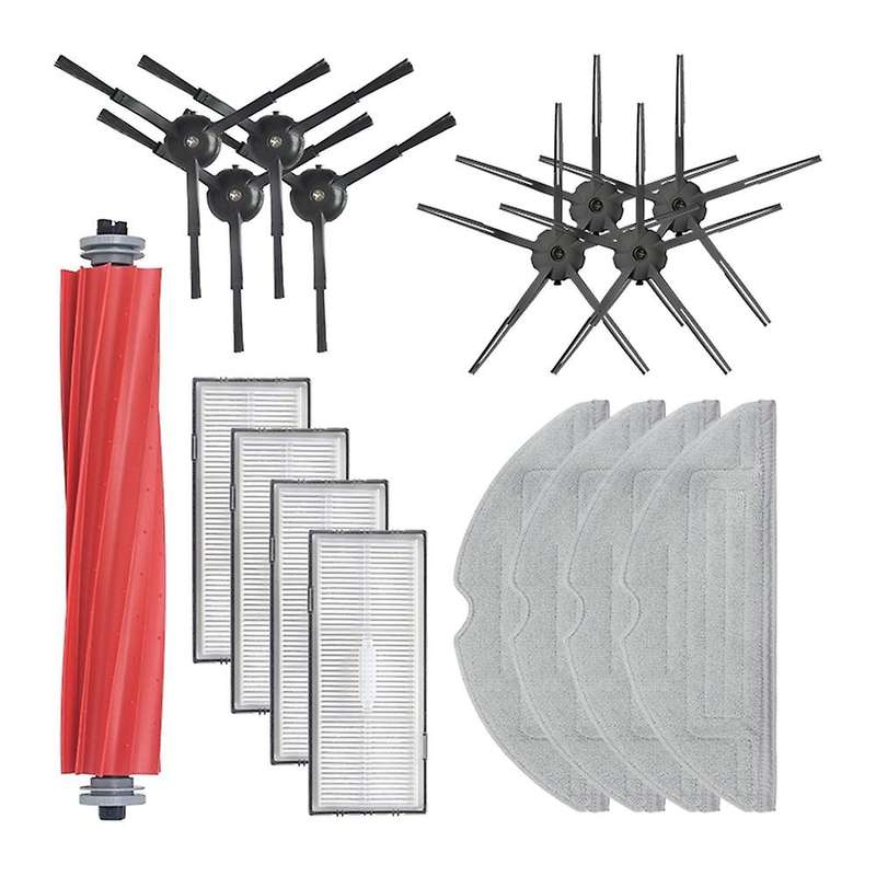 17pcs Robot Vacuum Filter Main Side Brush Vibrating Mop Cloth