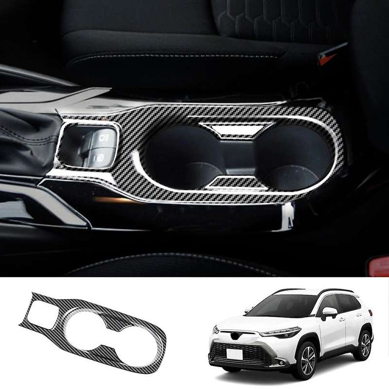 For Toyota Rhd Drive Car Central Control Water Cup Frame Carbon Fiber
