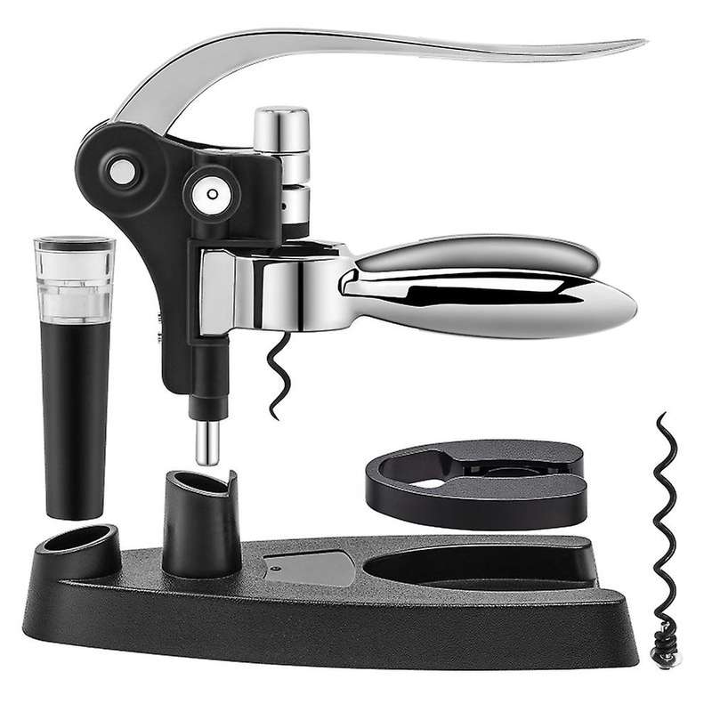Wine Bottle Opener, Rabbit Style Corkscrew, for Wine Bottles - Silver