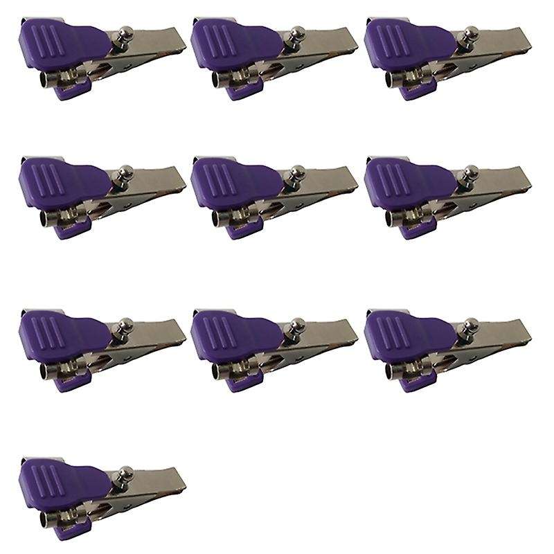 10pcs Ecg/ekg Alligator Clip Electrodes for Pets,used to Fix Cables