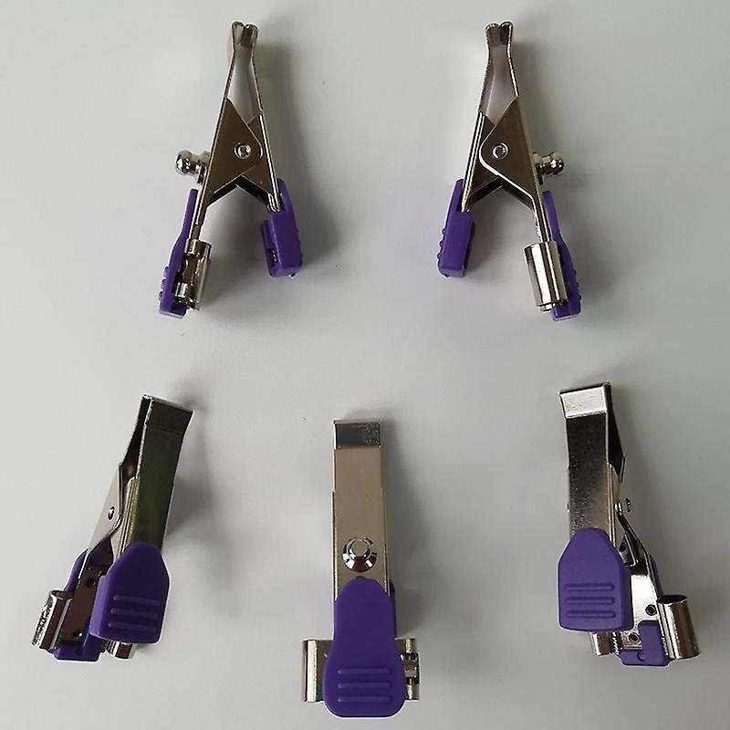 10pcs Ecg/ekg Alligator Clip Electrodes for Pets,used to Fix Cables