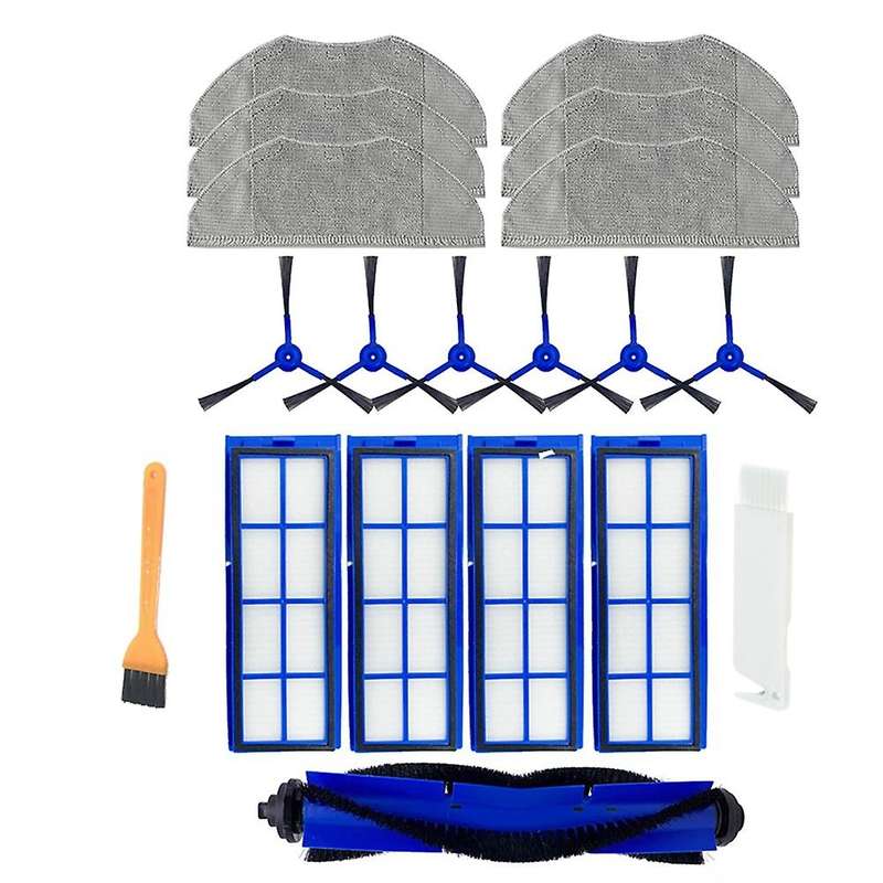 Main Side Brush Filter and Mop Cloth for Anker Eufy L70