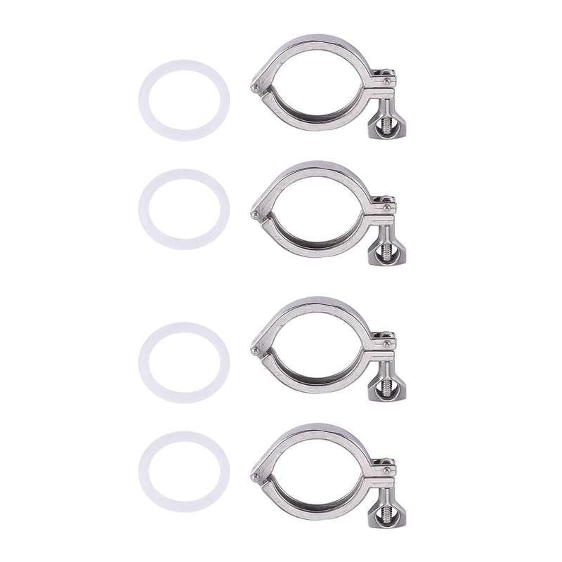 2pcs Tri-clamp Steel Single Pin Heavy Duty Tri Clamp with Wing Nut