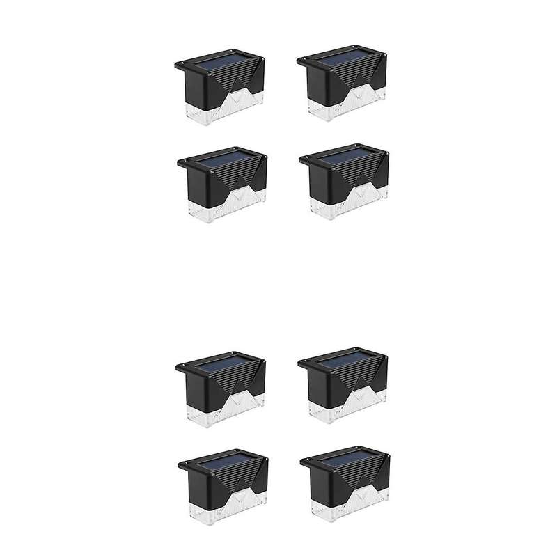 8pcs Led Solar Stair Lamp Ip65 Waterproof Outdoor Solar Deck Lights
