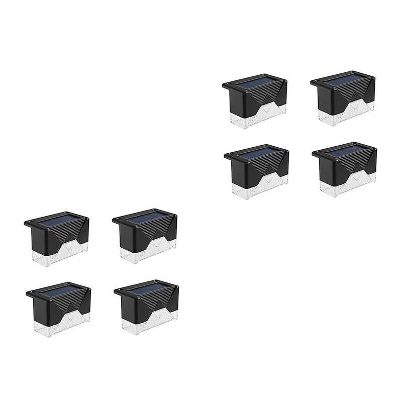 8pcs Led Solar Stair Lamp Ip65 Waterproof Outdoor Solar Deck Lights