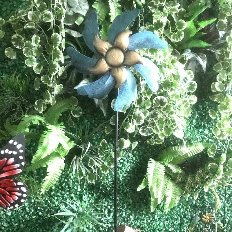 Metal 46inch Wind Spinner Yard Spinners for Garden and Lawn Decor