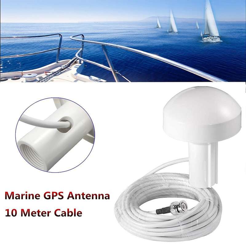 Ship Gps Active Marine Navigation Antenna 10m Bnc Male Plug Connector