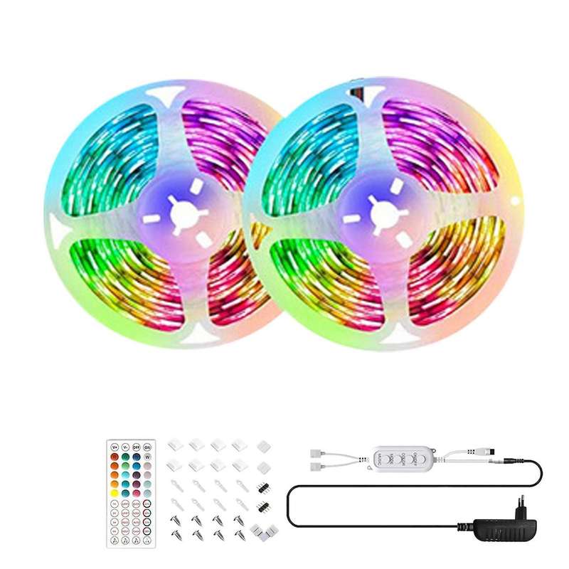 Eu Plug 10m Led Strip,smart App Music Fairy Lights with Control Boxes
