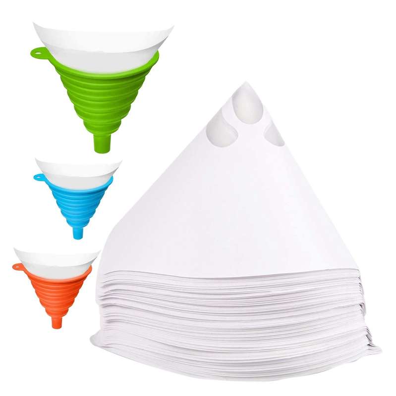 300 Pcs Paint Filters with 100 Micrometre Nylon Mesh Filter Screen