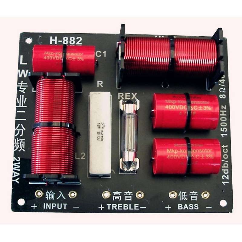 400w Tweeter and Bass Crossover 8ohm 2 Way Treble 1.5khz with Bulb