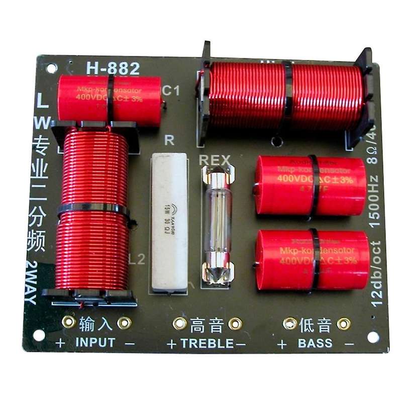 400w Tweeter and Bass Crossover 8ohm 2 Way Treble 1.5khz with Bulb