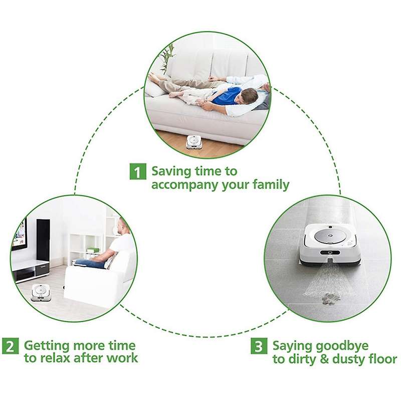 9pcs Cleaning Cloth Accessories for Irobot Braava Jet M6 Robot Mop