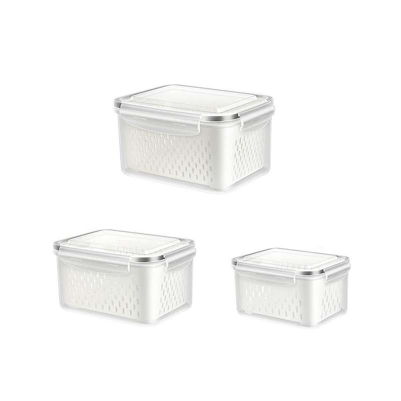 Fruit Vegetable Storage Containers for Fridge, 3 Pack Containers