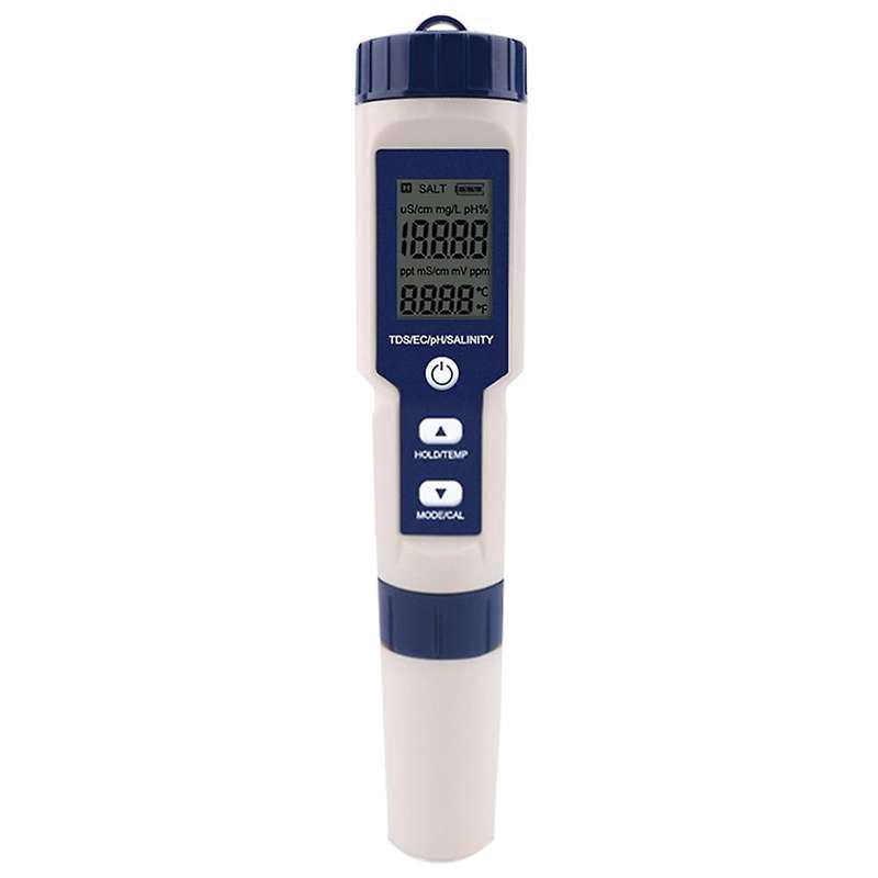 Digital Water Tester 5 In 1 Multi-function Meter, No Backlight