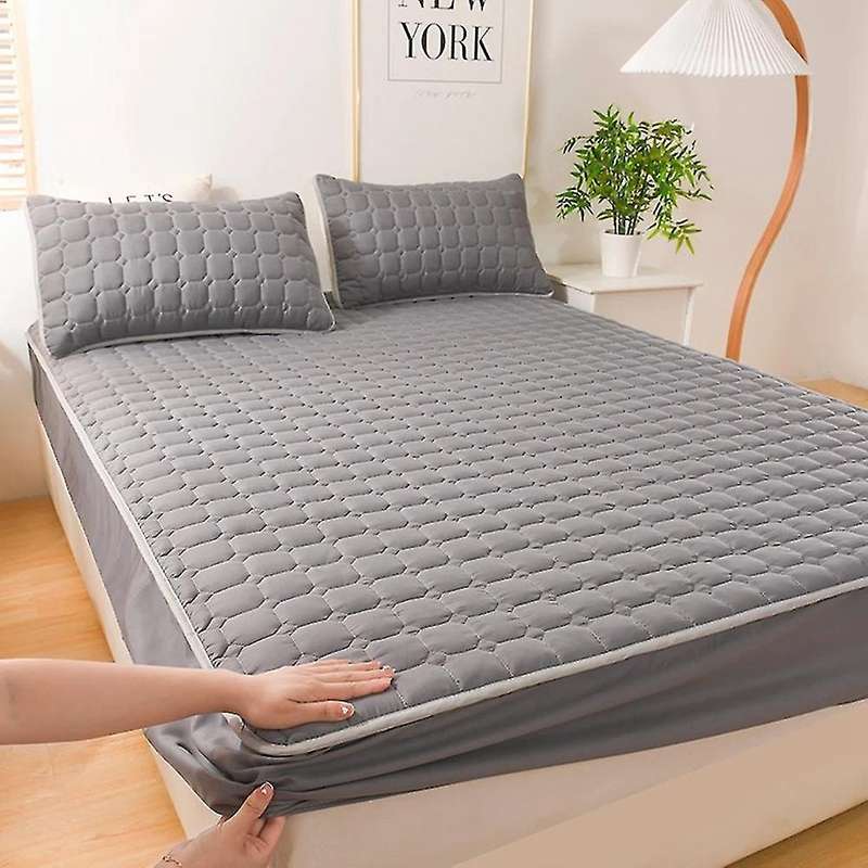 Elastic Fitted Sheet with Deep Pocket Bed Linen Cover -120x200cm