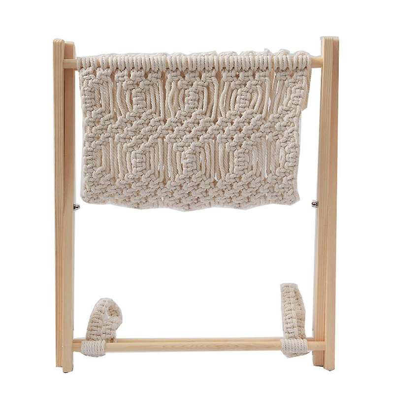 Macrame Magazine Holder Floor - Pre Assembled for Books, Mail, Remote
