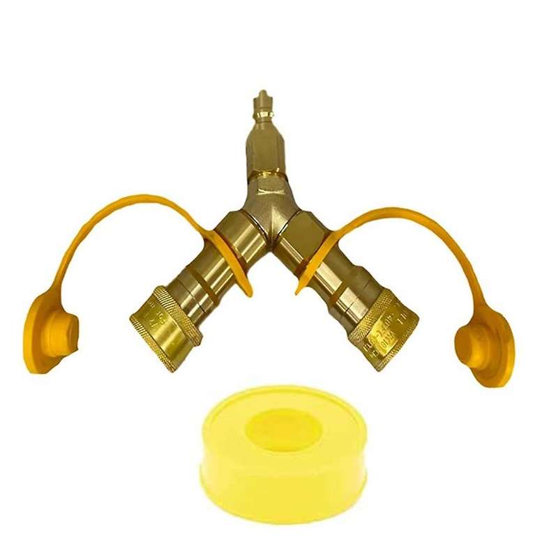 3/8 Inch Y-splitter Quick Connect/disconnect Adapter for Natural Gas