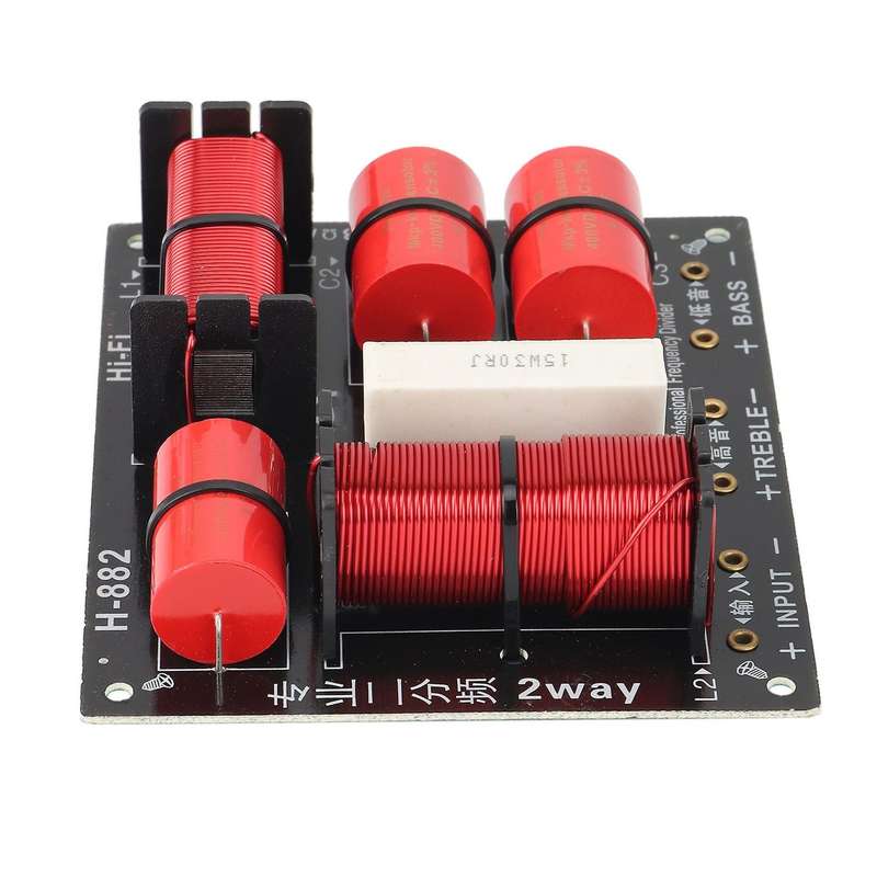 400w Tweeter and Bass Crossover 2 Way Treble Woofer Divider 1.5khz