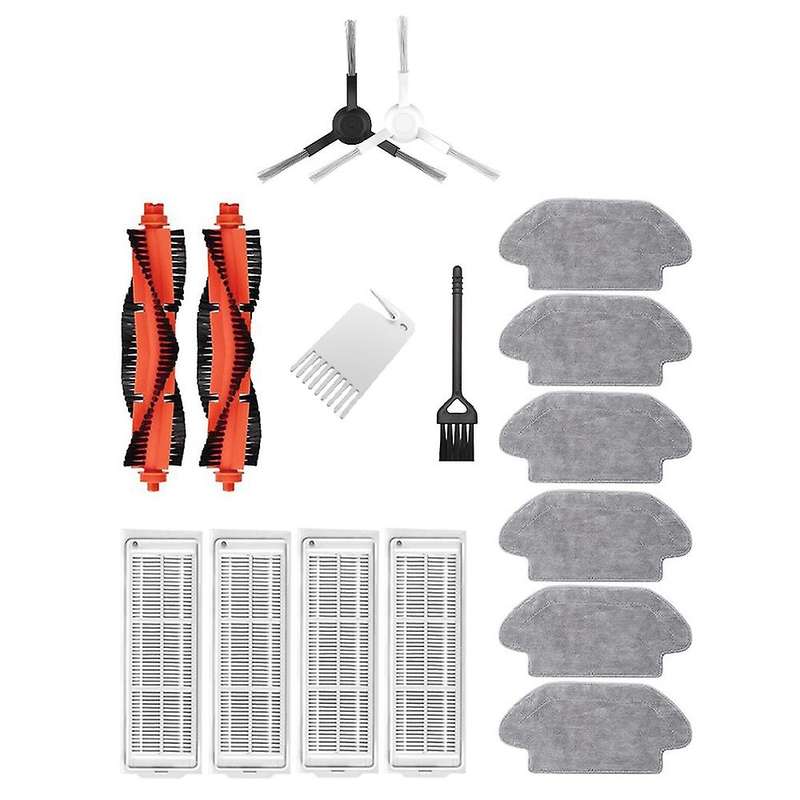 16pcs for Xiaomi Mijia Stytj02ym Vacuum Mop Main Side Brush Filter