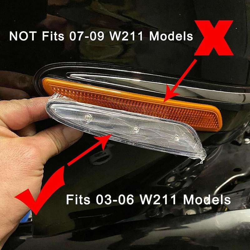 Left&right Led White Side Marker Light Bumper Turn Signal Lamps