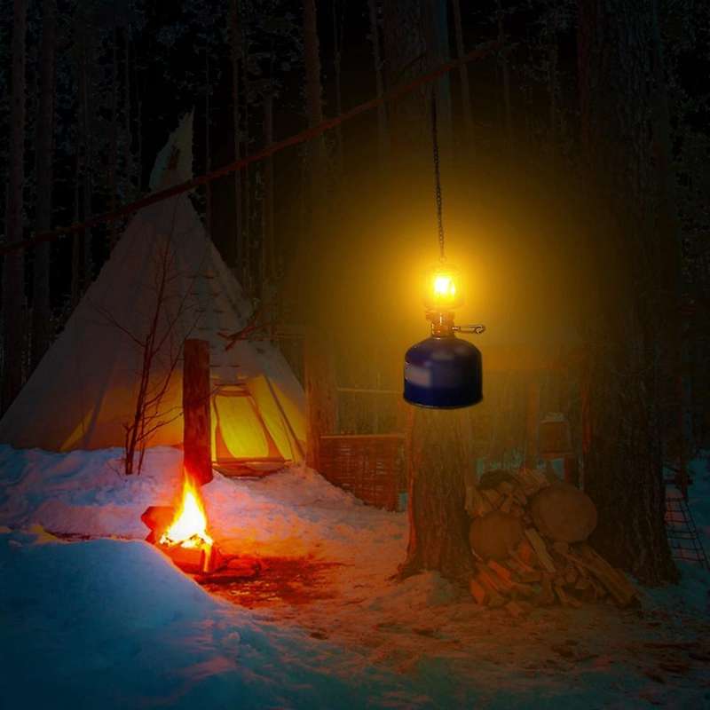 Outdoor Camping Portable Gas Light Hanging Lamp for Camping Hiking