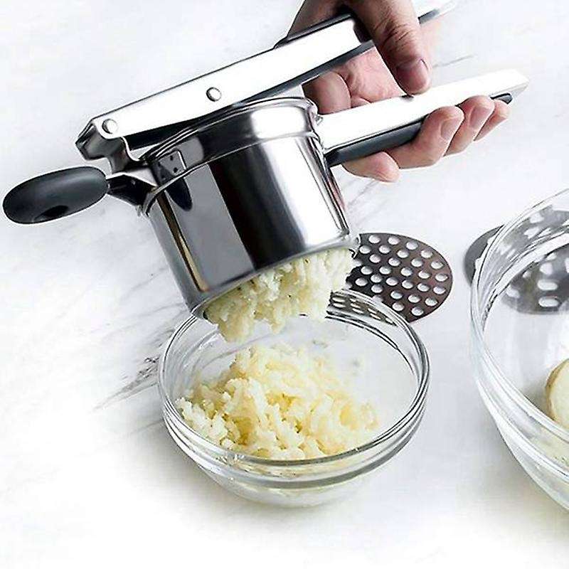 Potato Masher with 3 Interchangeable Discs for Light Mashed Baby Food