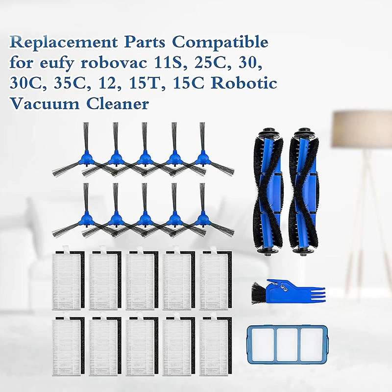 Replacement Parts Robot Vacuum Cleaner Accessory, 24 Pack