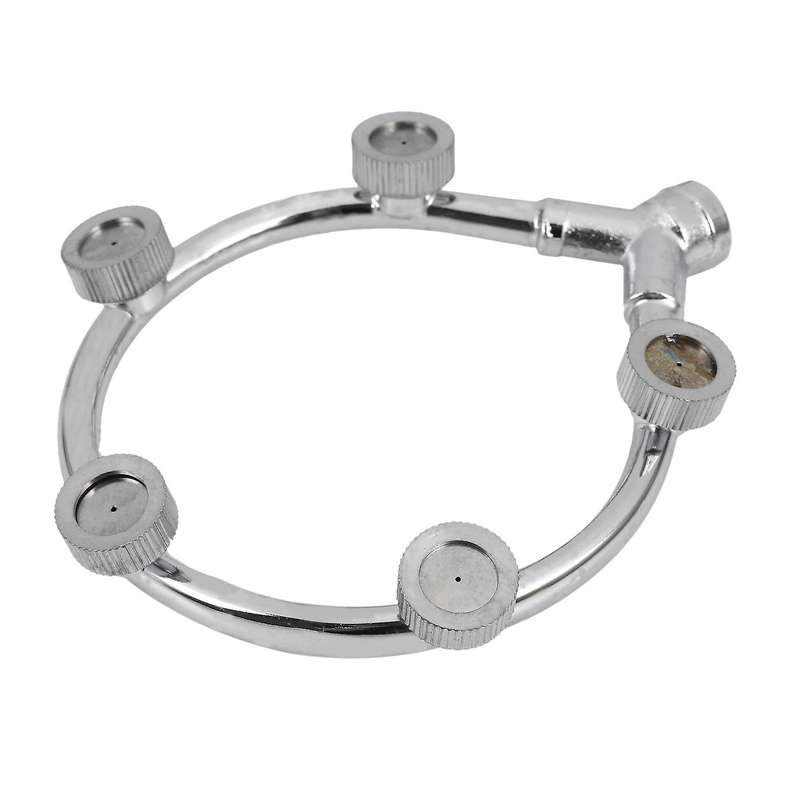 Stainless Steel Fan Ring with 5 Nozzle Seats Sprayer Mist Fan