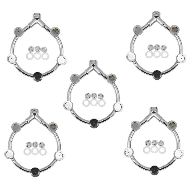 Stainless Steel Fan Ring with 5 Nozzle Seats Sprayer Mist Fan