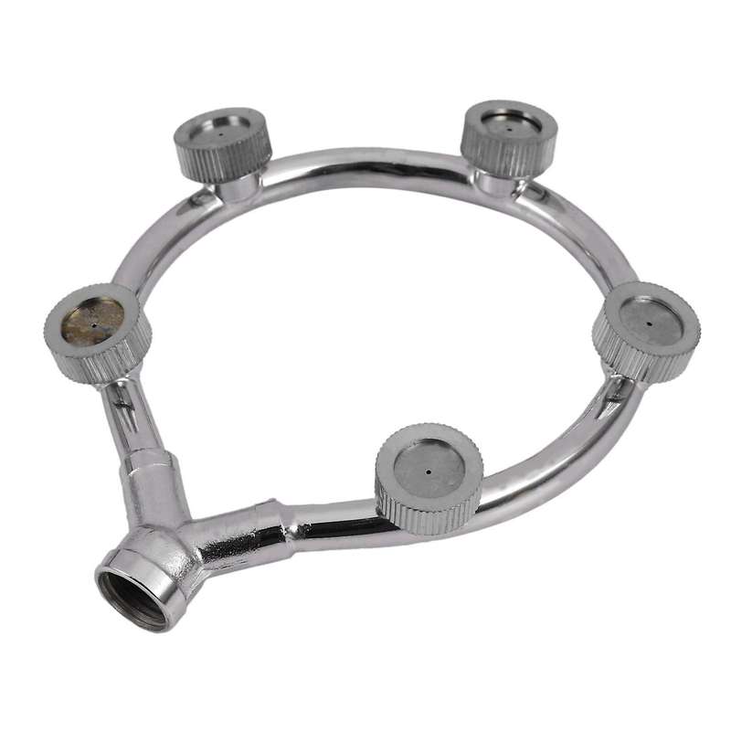 Stainless Steel Fan Ring with 5 Nozzle Seats Sprayer Mist Fan