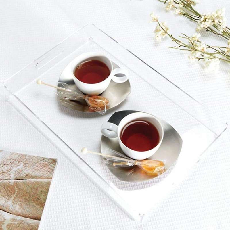 Transparent Acrylic Tray Acrylic Snack Plate Storage Plate Towel Tray