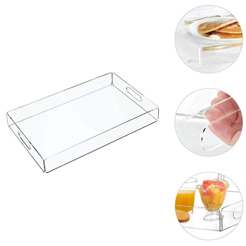 Transparent Acrylic Tray Acrylic Snack Plate Storage Plate Towel Tray