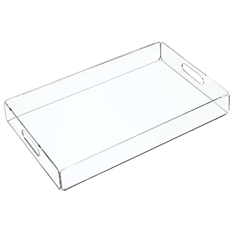 Transparent Acrylic Tray Acrylic Snack Plate Storage Plate Towel Tray