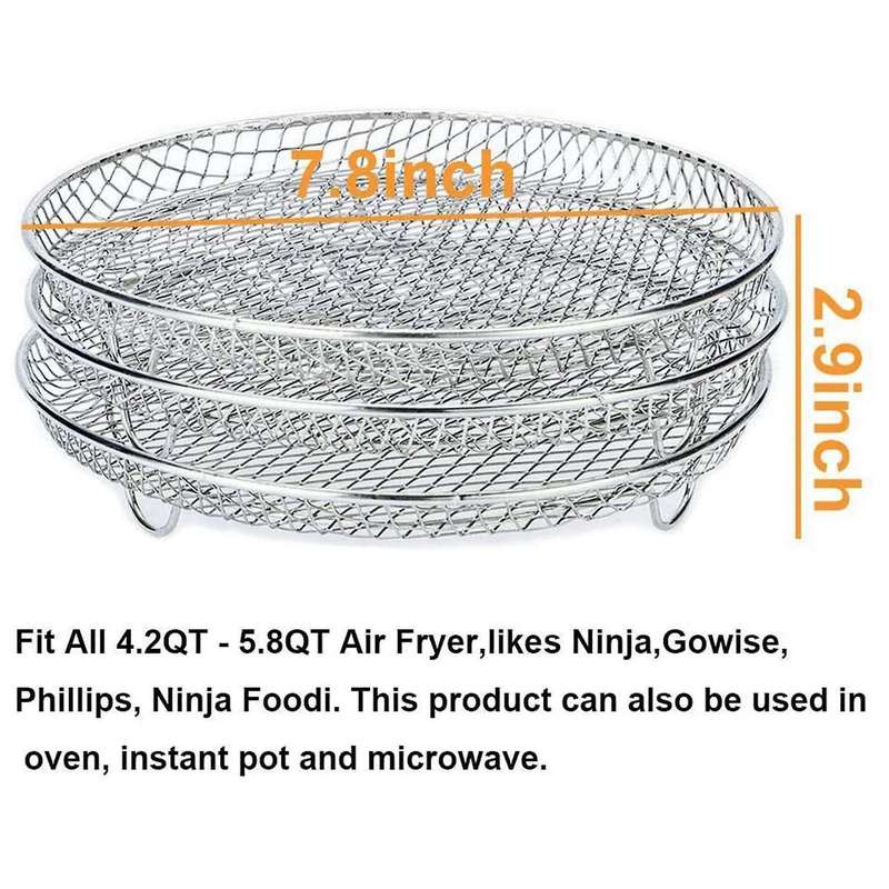 Stackable Racks for Gowise Phillips Usa Cozyna Ninja Air Fryer Rack