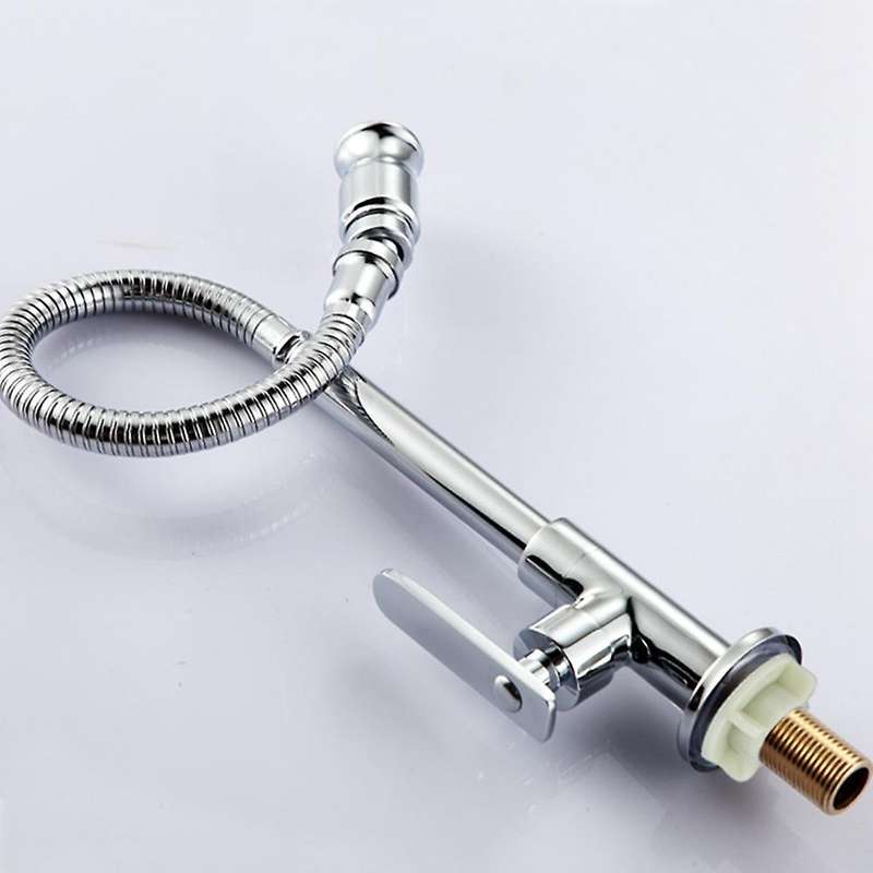 360rotatable Flexible Chrome Rinsing Shower Swivel Kitchen Tap Brass