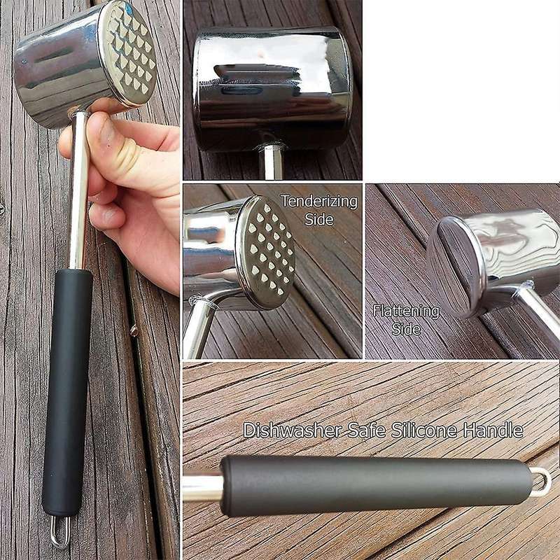 2 Pcs Meat Tenderizer Mallet Tool,for Tenderizing Chicken/steak Pork