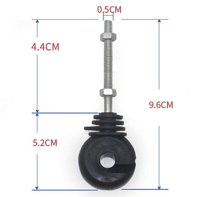 50pcs Electric Fence Offset Ring Insulator for Wood Post Fencing