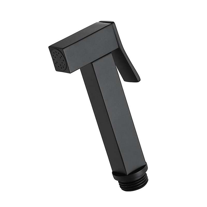 Black Handheld Toilet Sprayer Stainless Steel Bidet Sprayer Set