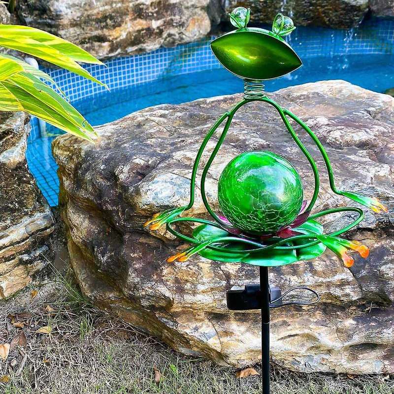 Frog Solar Lights,outdoor Waterproof for Patio Lawn Pathway Courtyard