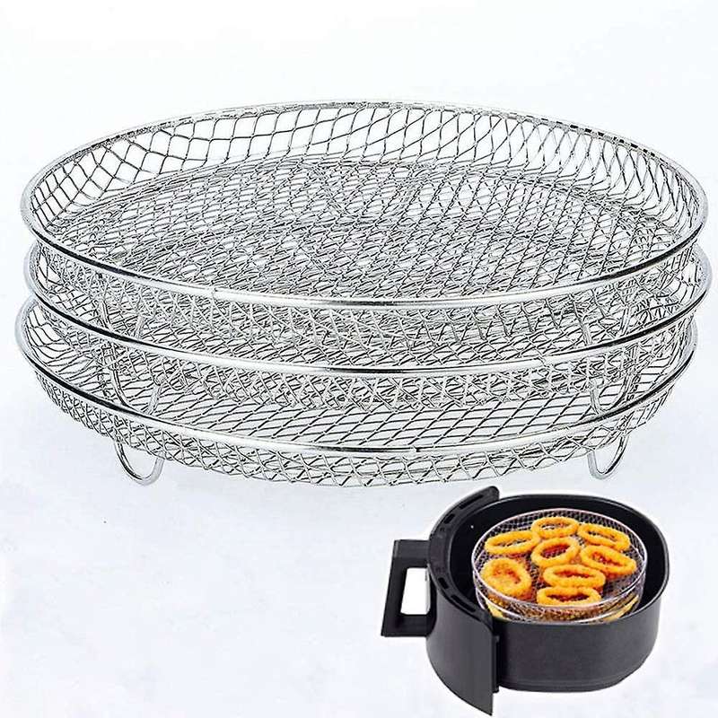 Air Fryer Rack Three Stackable Racks for Gowise Phillips Cozyna Ninja
