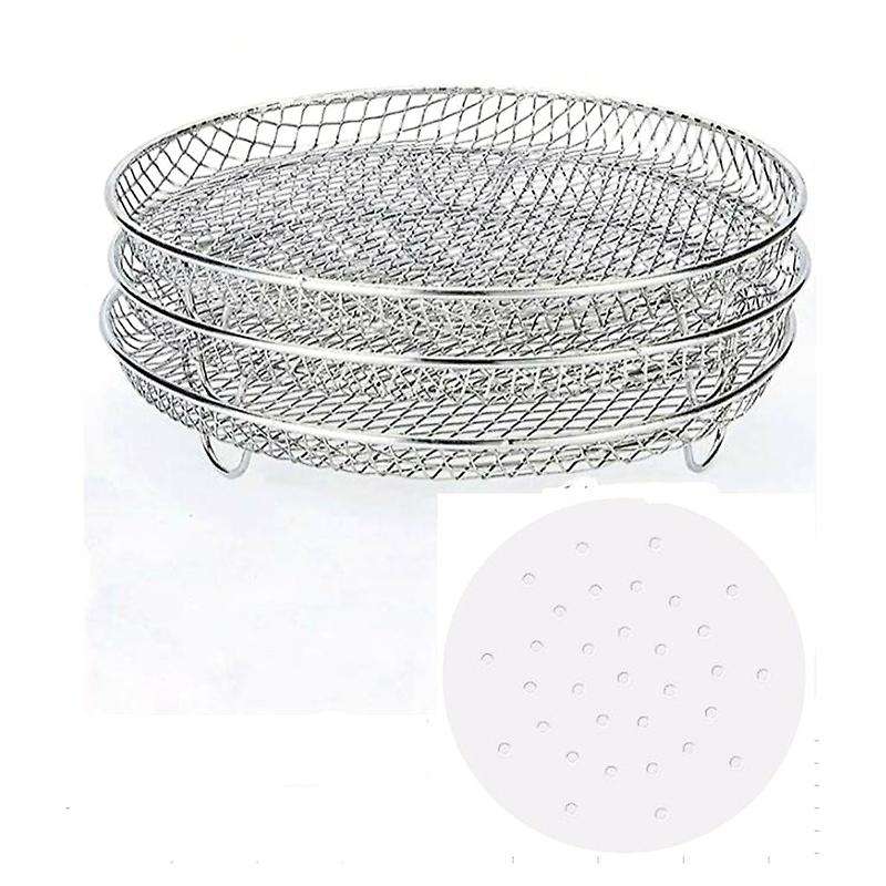 Air Fryer Rack Three Stackable Racks for Gowise Phillips Cozyna Ninja