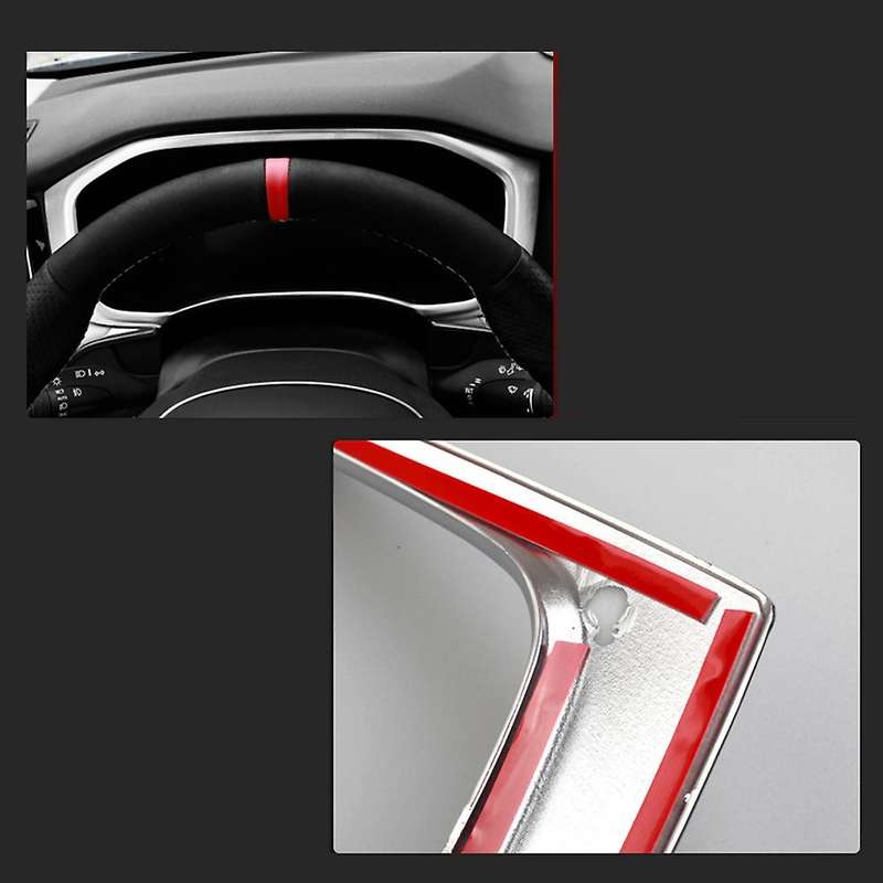 Car Dashboard Instrument Panel Screen Frame Cover Kit Carbon Fiber