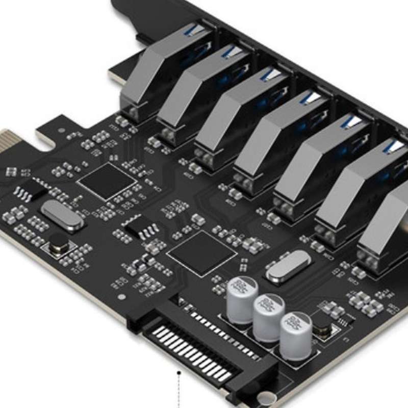 Ports Usb 3.0 Hub External Controller Pci-e Extender Pci Express Card